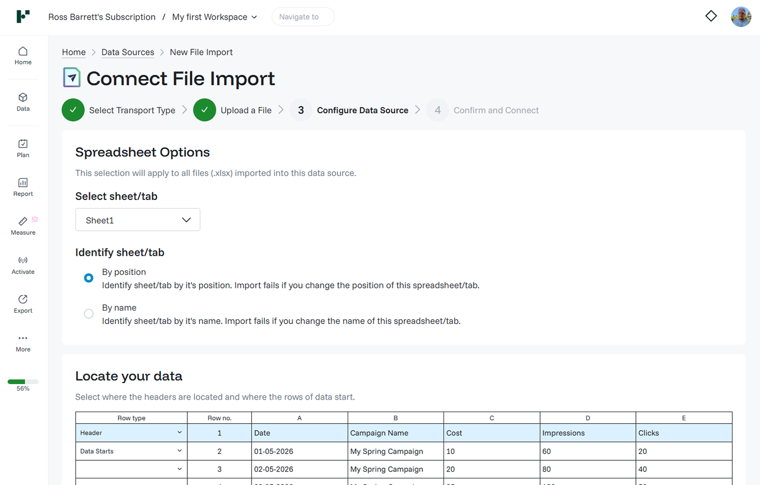 File Import · Configure